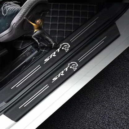 Star Cars Carbon Fiber Car Door Threshold Stickers Car Door Sill for Dodge